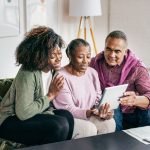 Family enjoying time together as dependants
